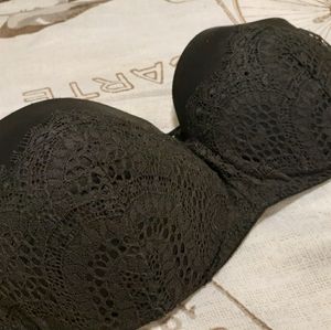 Lacey black lingerie  bra